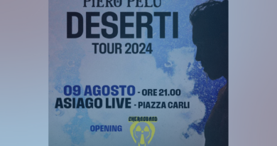 PIERO PELÙ Deserti Tour 2024 Asiago venerdì 9 Agosto 2024